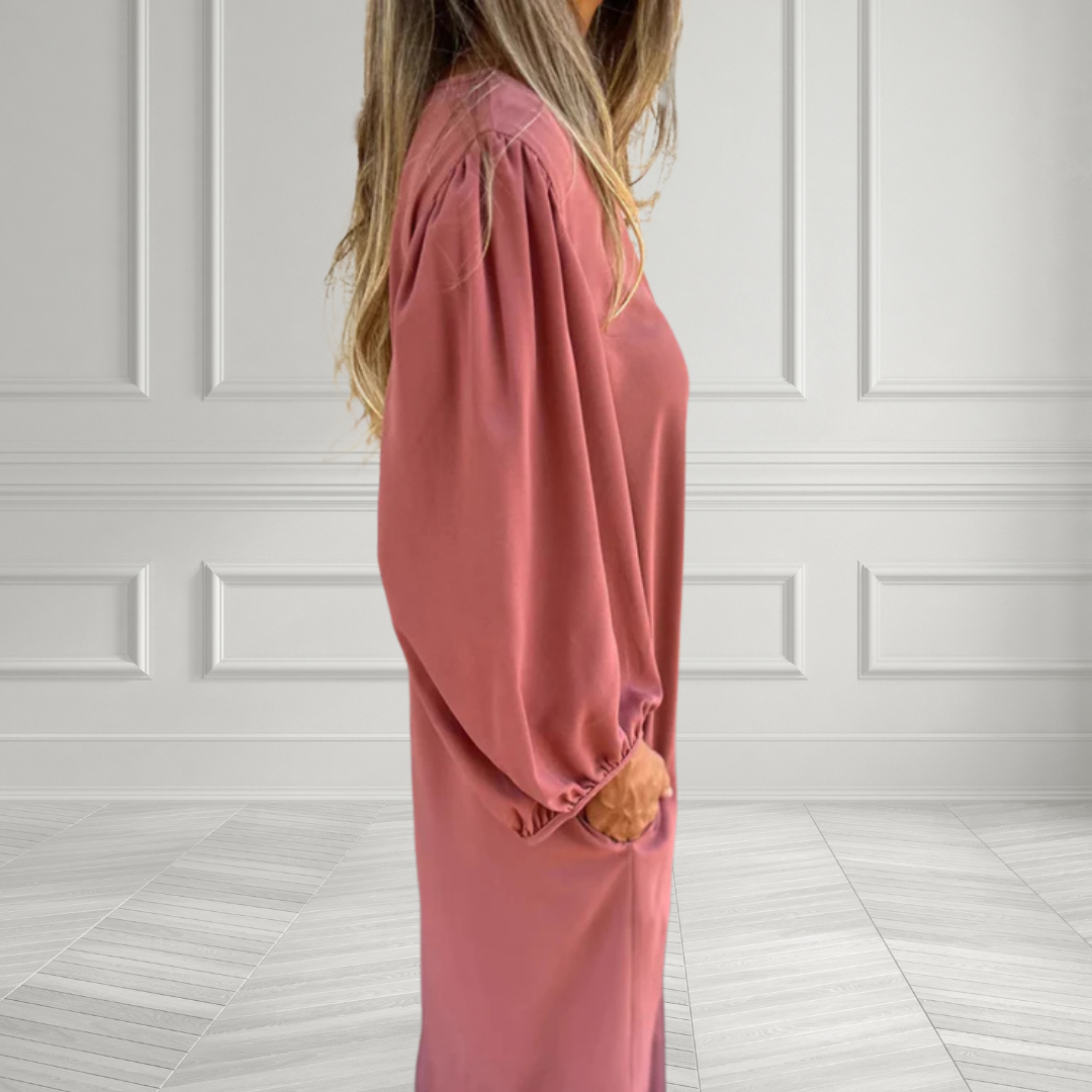 Valentine Paris™ | Długa Sukienka Boho z Kieszeniami