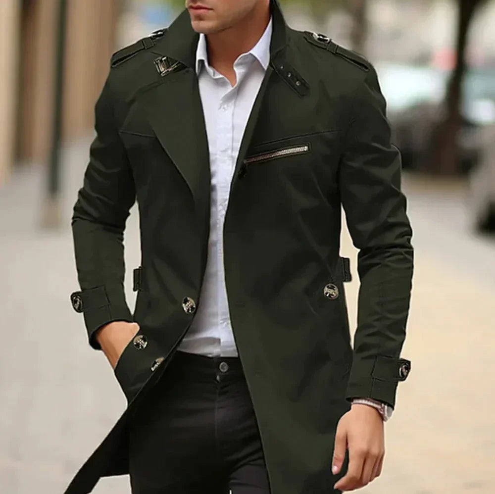 Nils™ - Elegancki Trench Coat dla Mężczyzn
