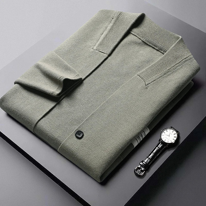 Liam/ Elegancki Sweter Robiony na Drutach