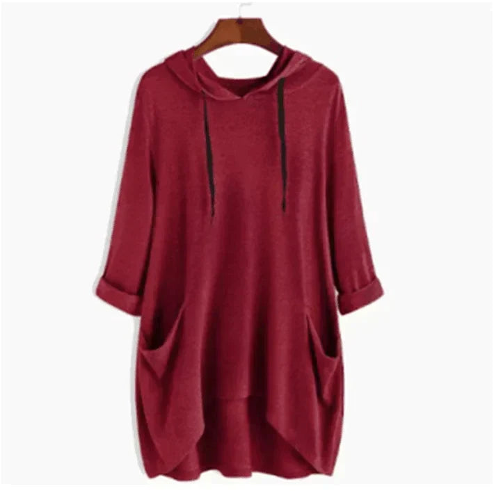 Helen - Damska Bluza z Kapturem z Unikalną Kieszenią