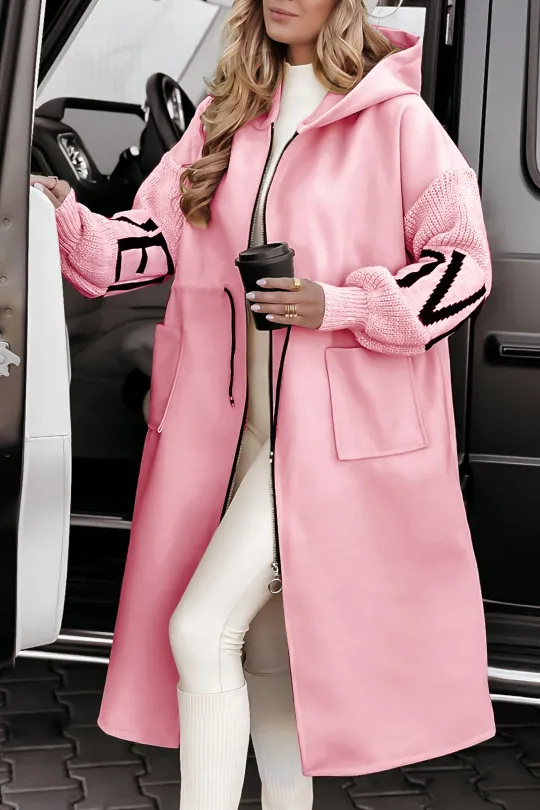 Sophie/ Kurtka z kapturem w patchworkowym stylu
