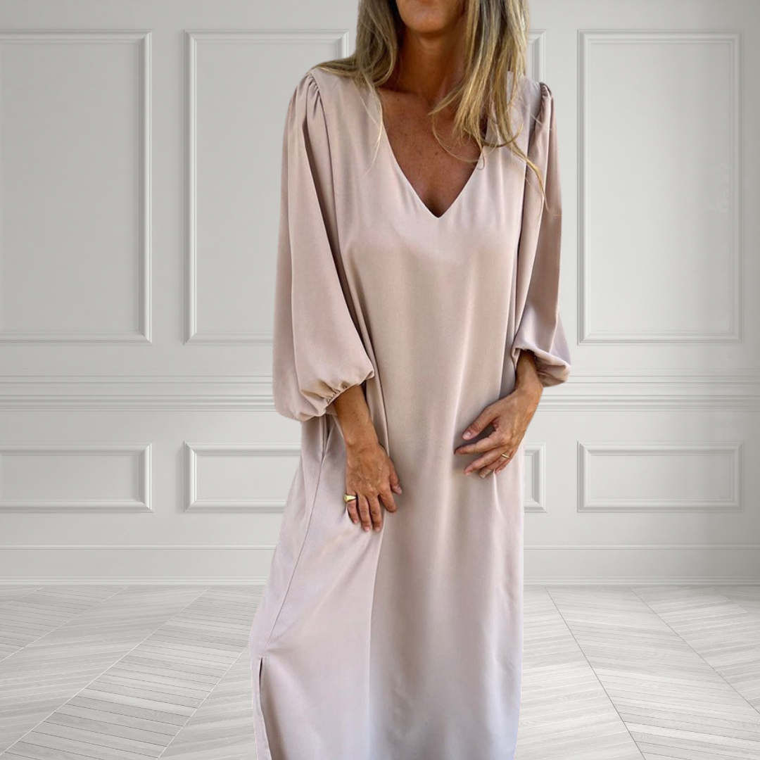Valentine Paris™ | Długa Sukienka Boho z Kieszeniami