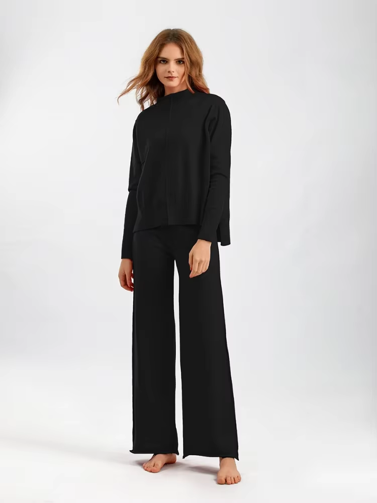 Valentina/ Sweter i spodnie dziane, grube i ciepłe, w oversize