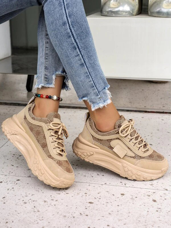 Kwiatowe Sneakersy Niskie dla Kobiet