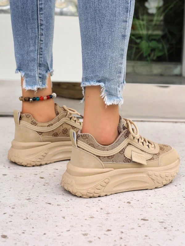 Kwiatowe Sneakersy Niskie dla Kobiet