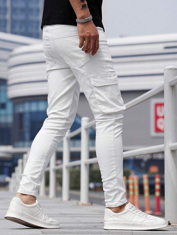Manfinity LEGND Jeansy Skinny z Bawełny
