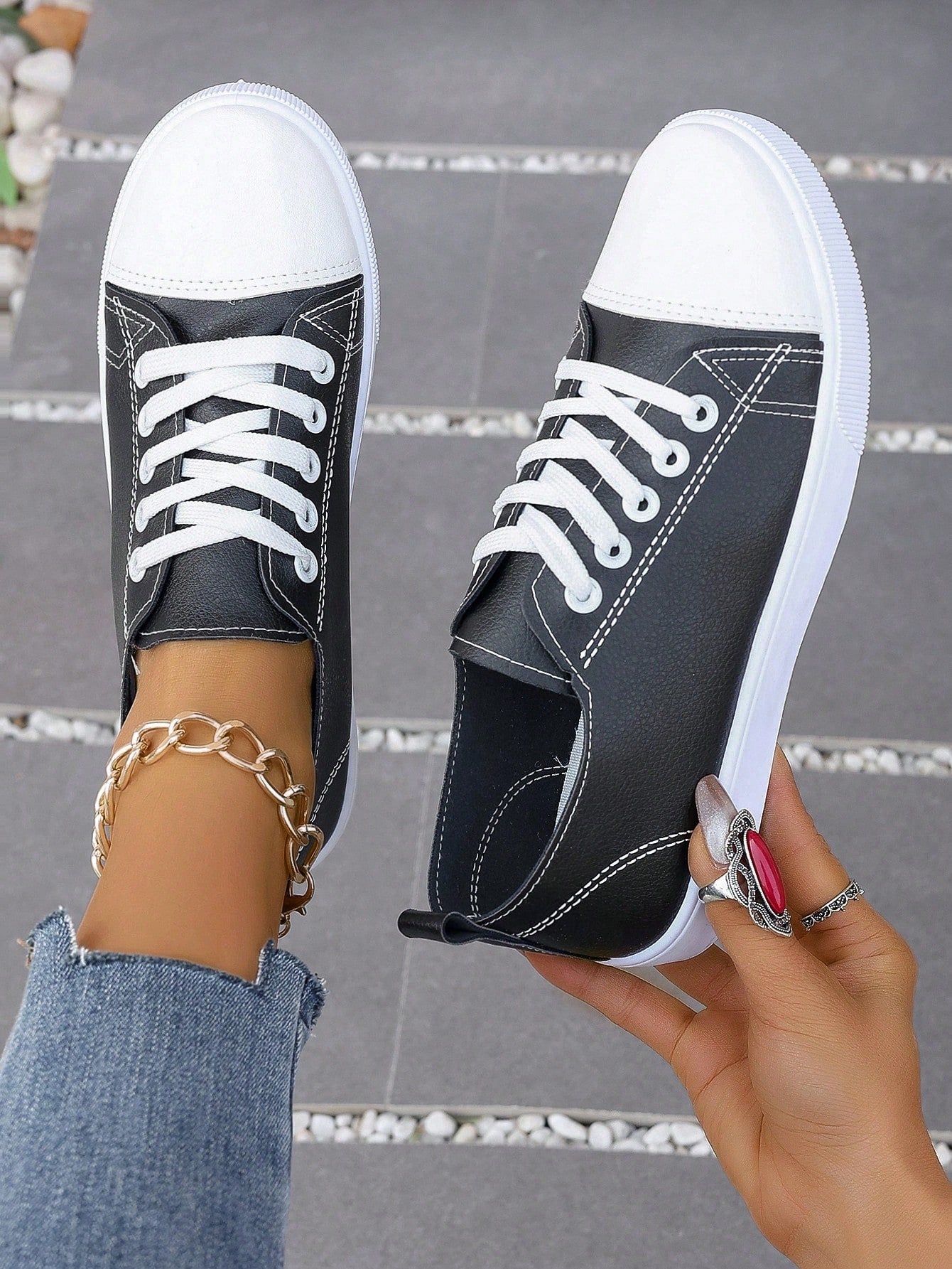 Sneakers z płótna