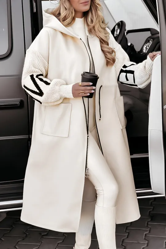 Sophie/ Kurtka z kapturem w patchworkowym stylu