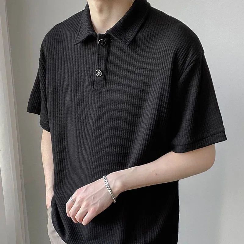 KoreanEase Letnia Koszulka Polo