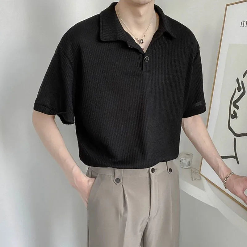 KoreanEase Letnia Koszulka Polo
