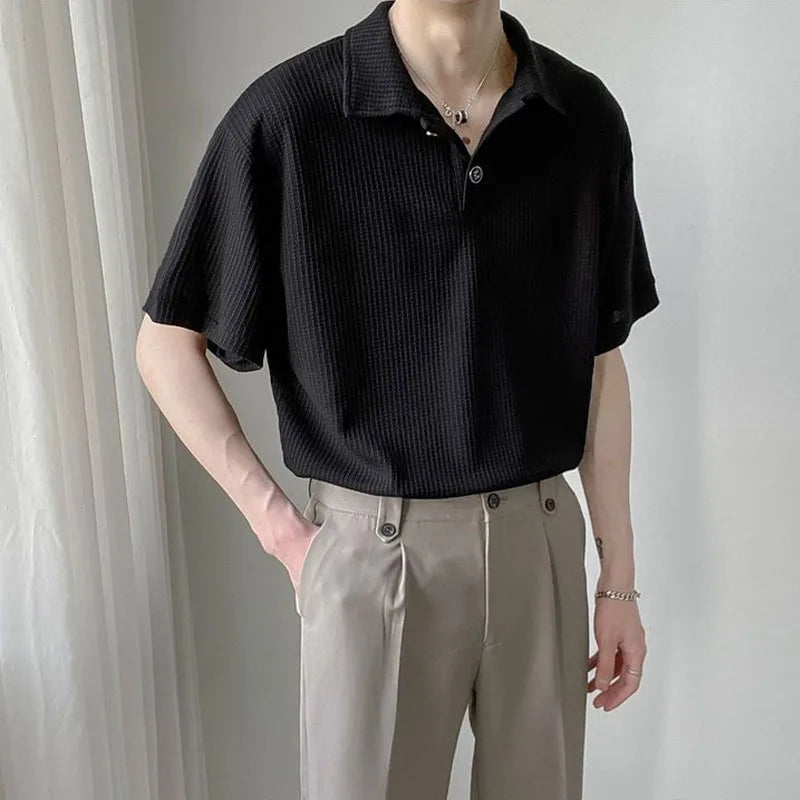 KoreanEase Letnia Koszulka Polo