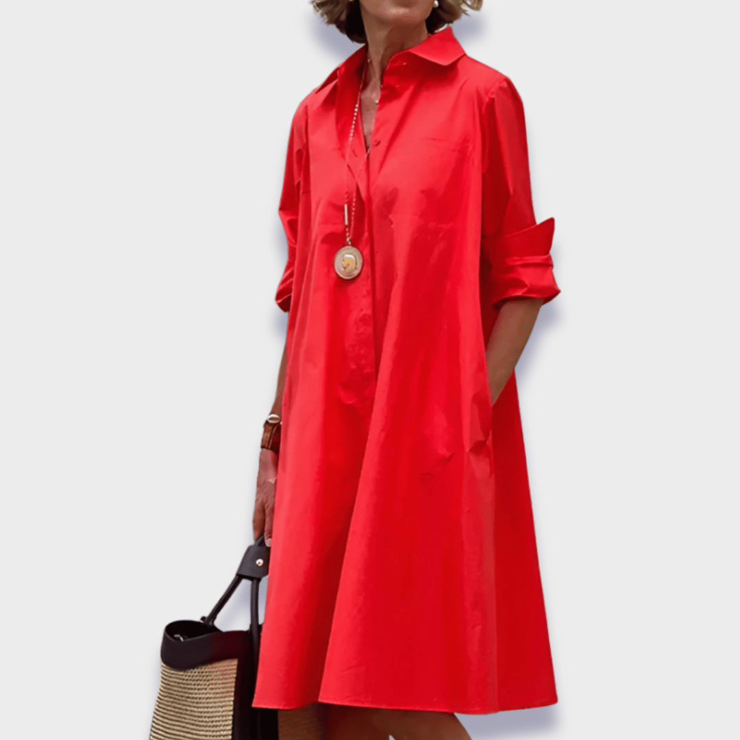 Bettina | Elegancka sukienka polo z wysokiej jakości materiału