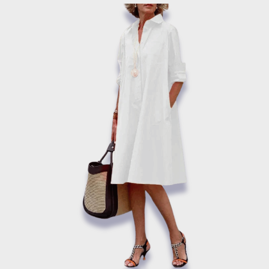Bettina | Elegancka sukienka polo z wysokiej jakości materiału