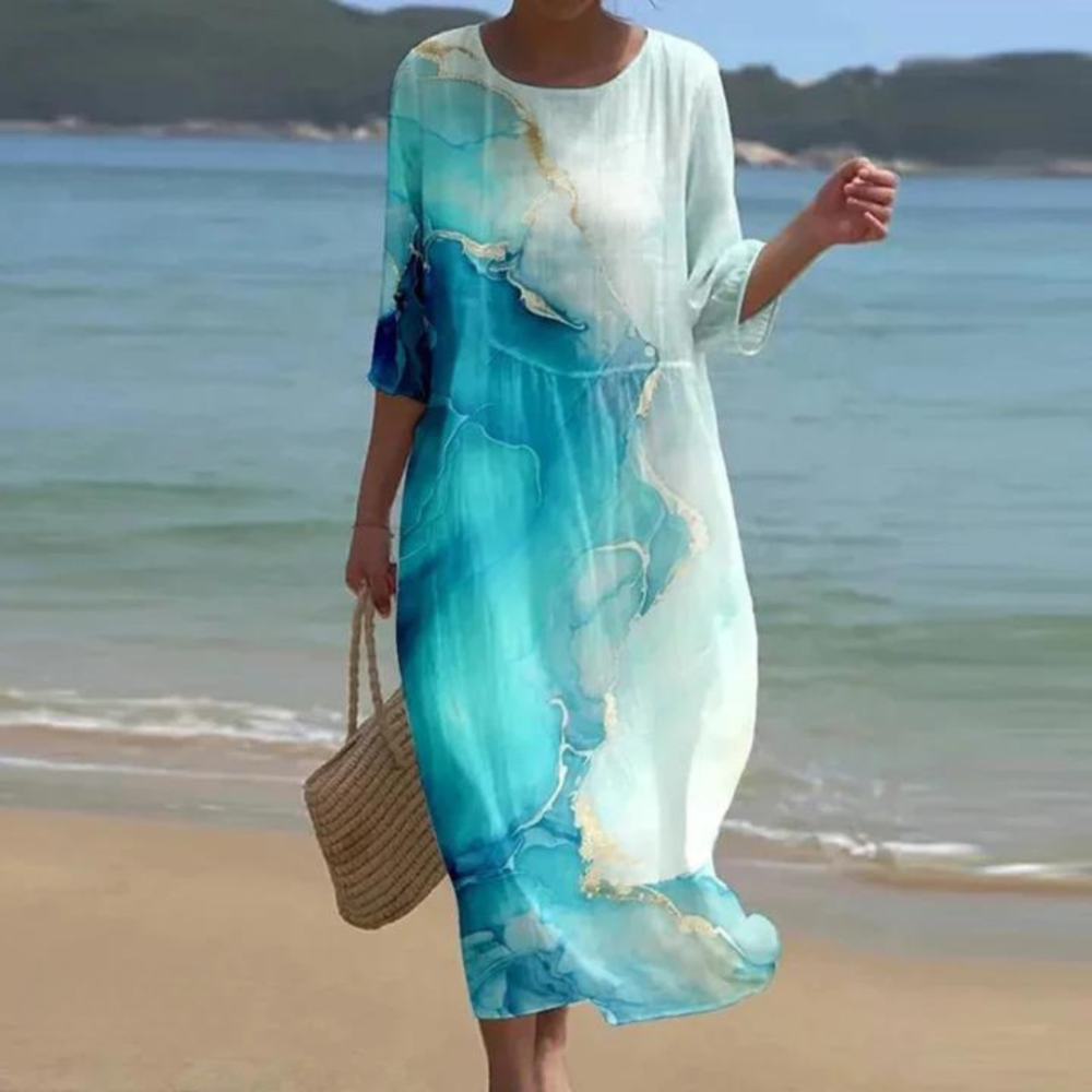Nataly | Elegancka sukienka zakrywająca brzuch