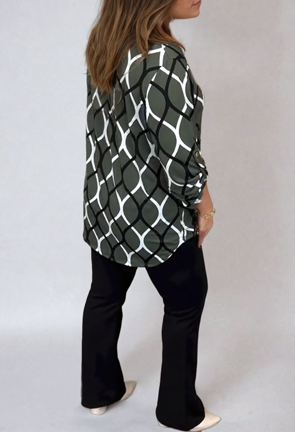 Grace/ Stylowa Bluzka Geometryczna