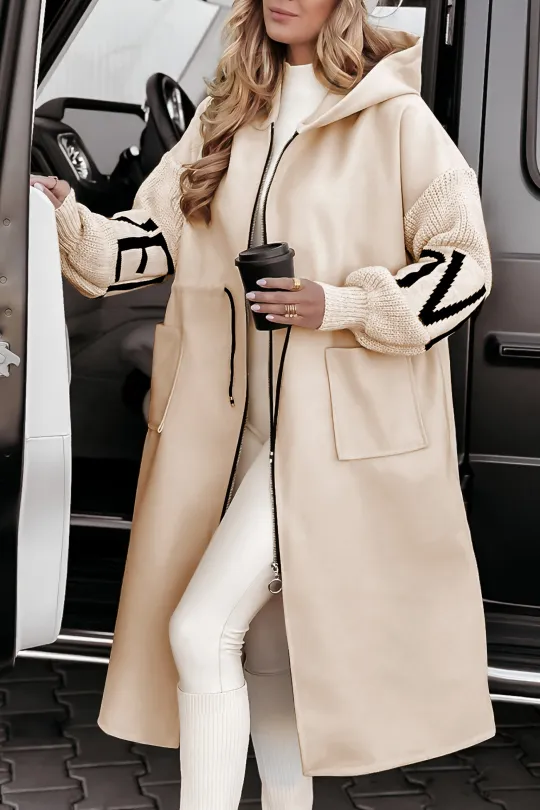 Sophie/ Kurtka z kapturem w patchworkowym stylu
