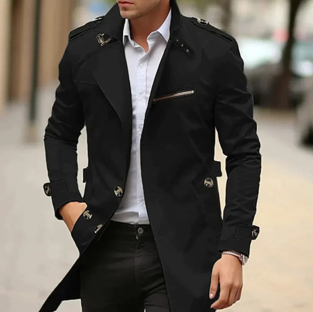 Nils™ - Elegancki Trench Coat dla Mężczyzn