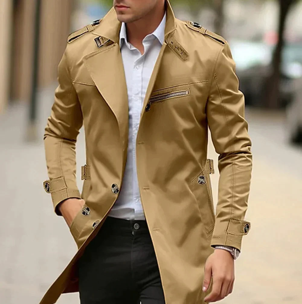 Nils™ - Elegancki Trench Coat dla Mężczyzn