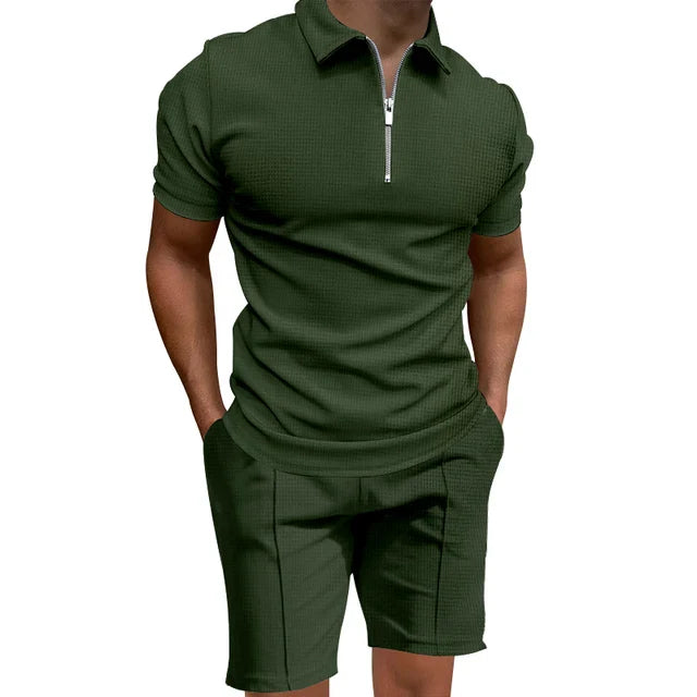 Zestaw Polo z Waflowym Wzorem George-Border