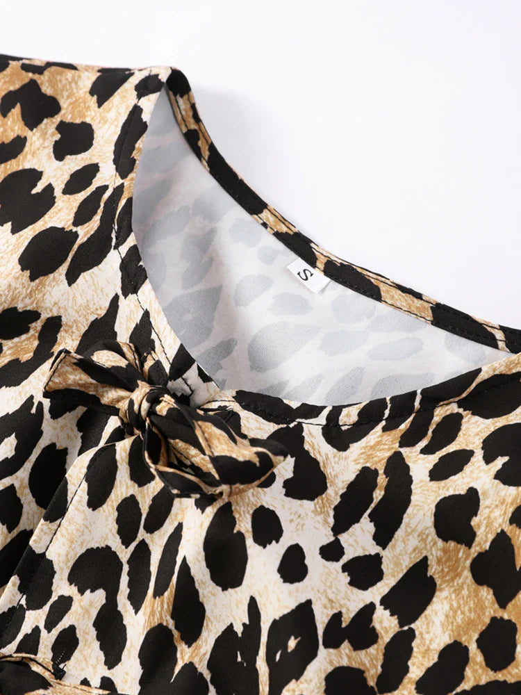 Leopard Chic Wiosenny Top