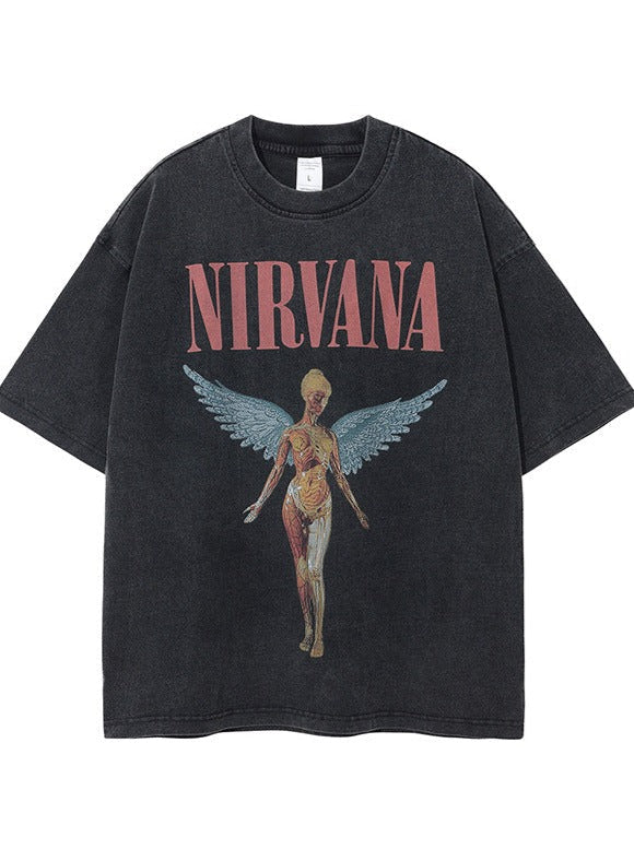Dakota/ T-shirt z grafiką zespołu rockowego