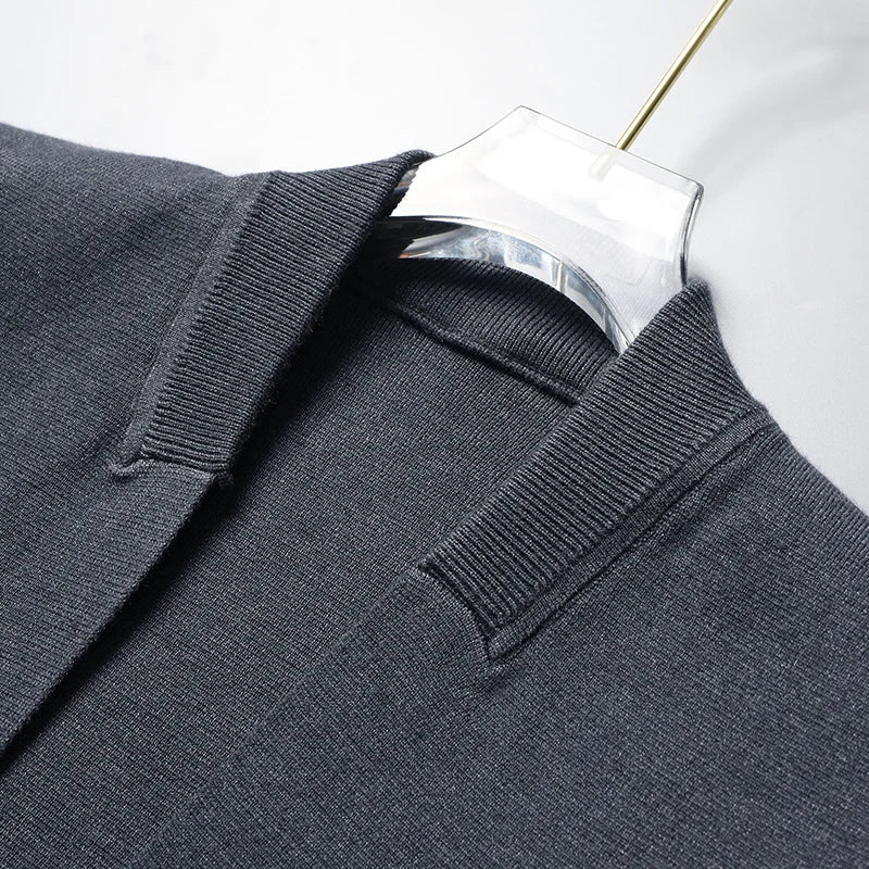 Liam/ Elegancki Sweter Robiony na Drutach
