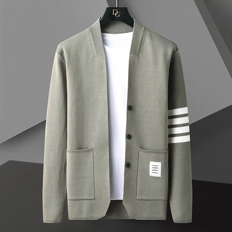 Liam/ Elegancki Sweter Robiony na Drutach