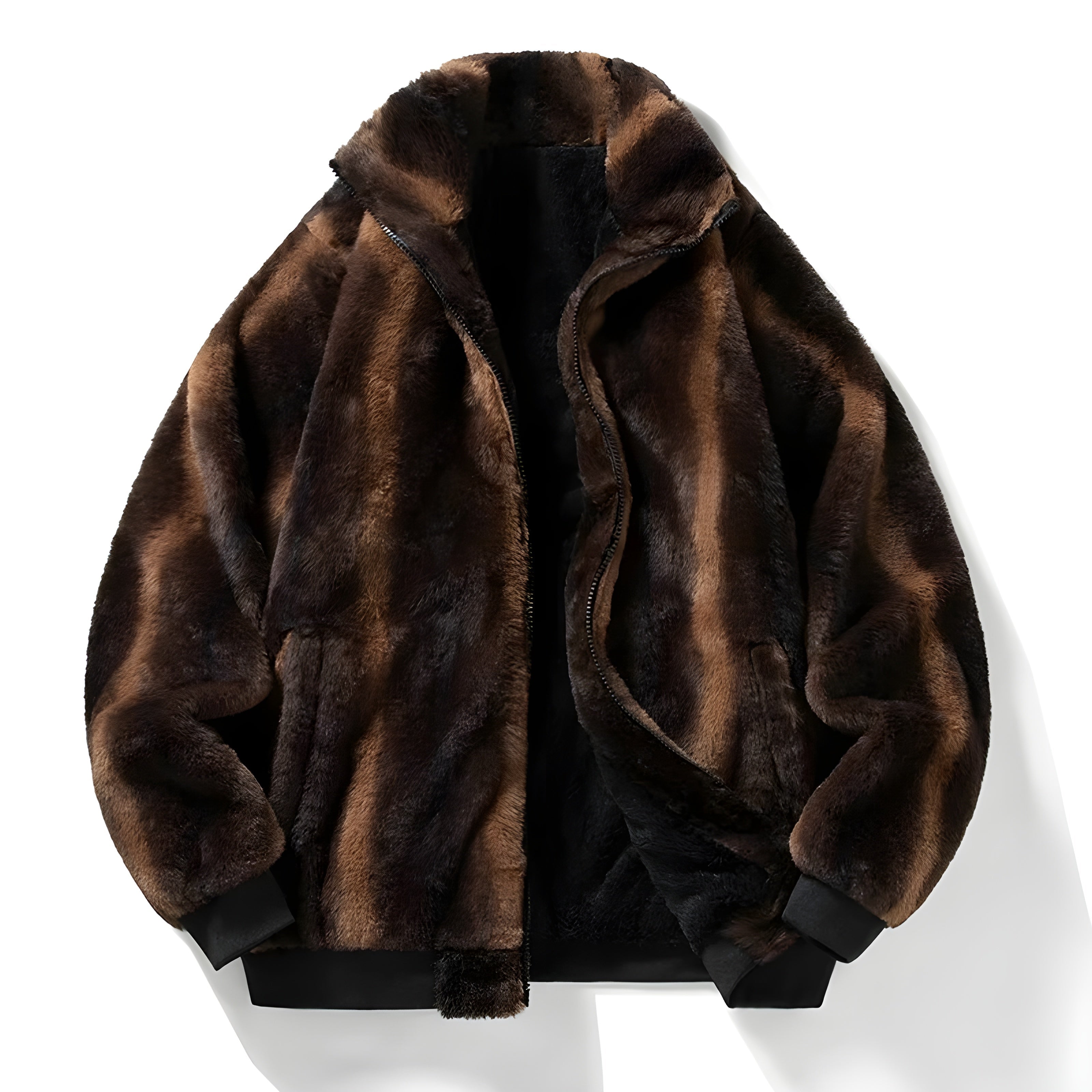 Alfred | Retro Futrzana Kurtka Bomber