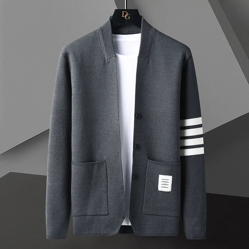 Liam/ Elegancki Sweter Robiony na Drutach