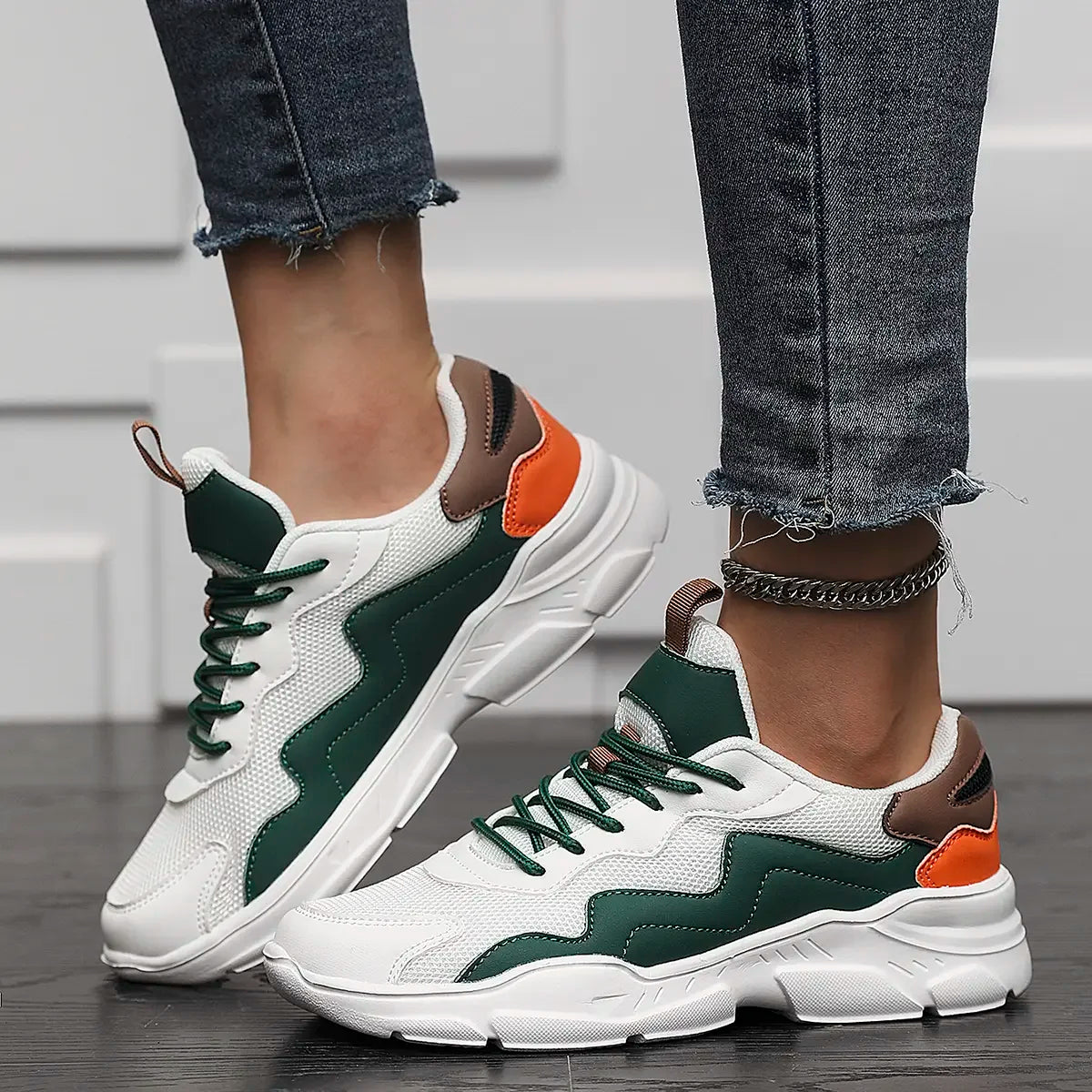 VentureFlex Siatkowe Sneakersy: Wszechstronny Komfort dla Mężczyzn i Kobiet