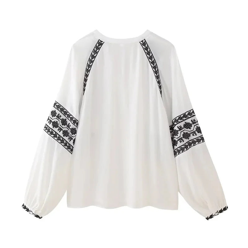 Vintage Lily | Haftowana Letnia Bluzka