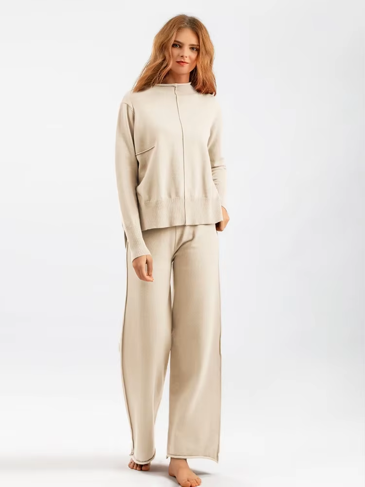 Valentina/ Sweter i spodnie dziane, grube i ciepłe, w oversize
