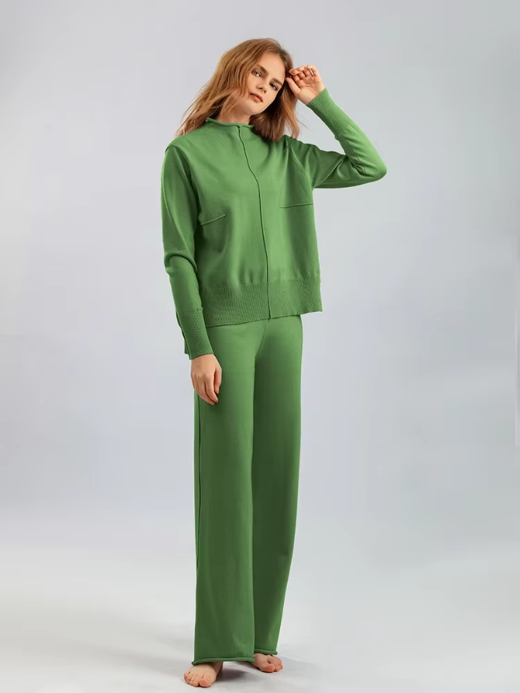 Valentina/ Sweter i spodnie dziane, grube i ciepłe, w oversize