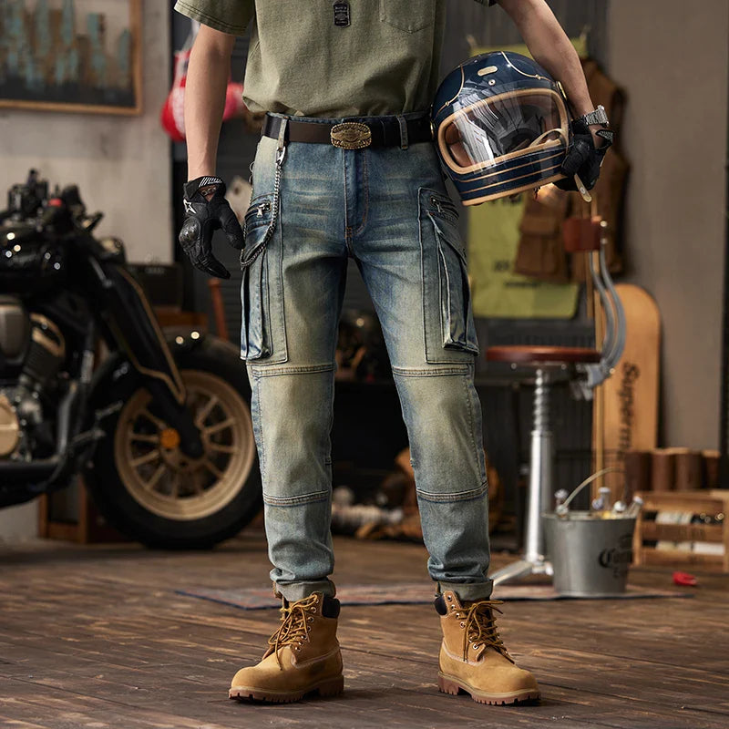 Męskie Jeansy Robocze Slim Fit