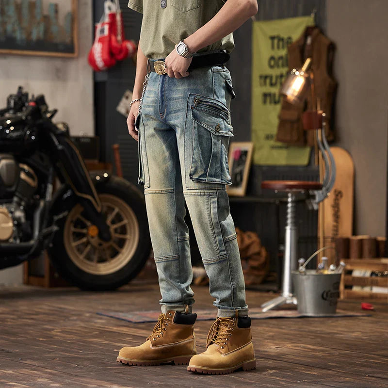 Męskie Jeansy Robocze Slim Fit