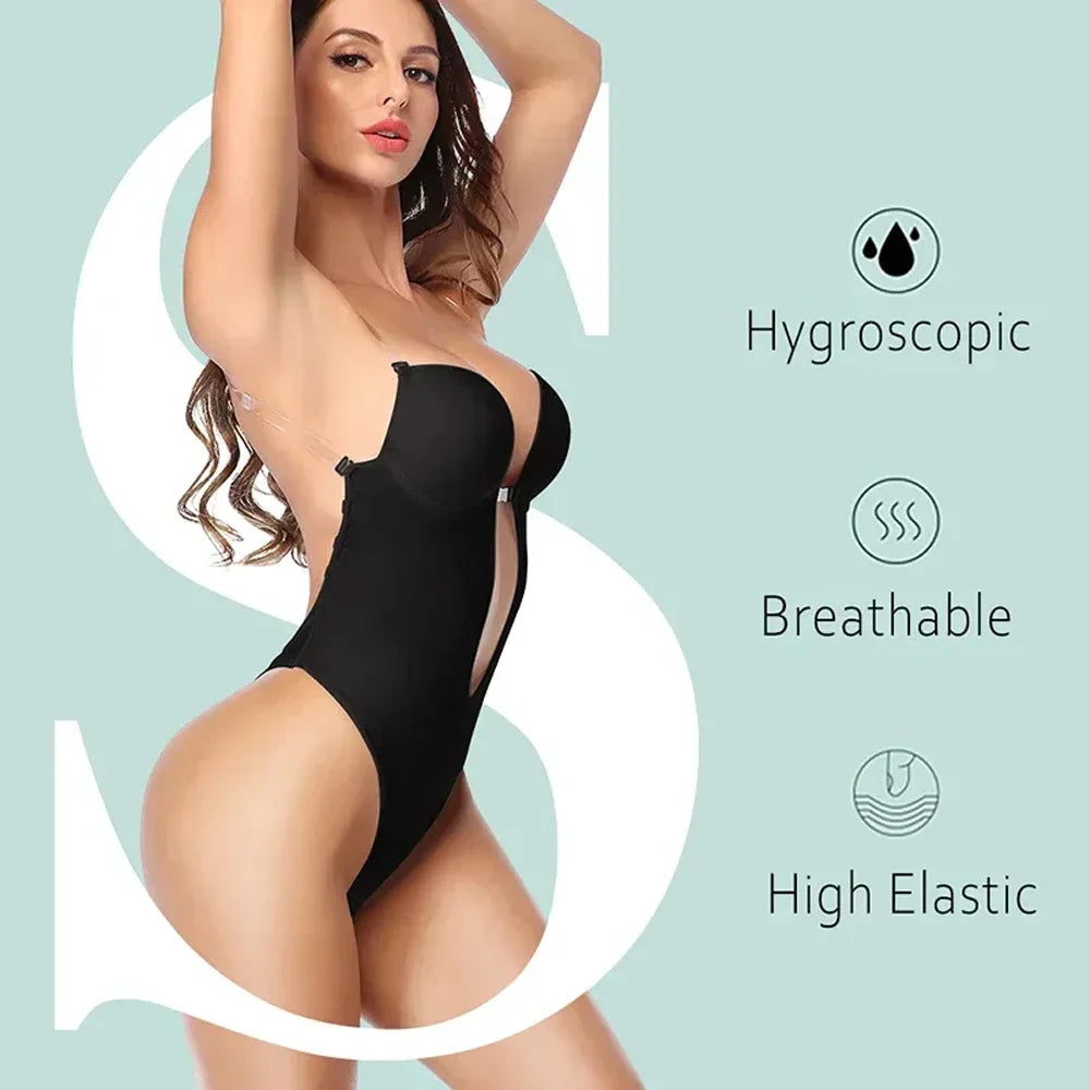 Body Shaper z Głębokim Dekoltem w Kształcie V