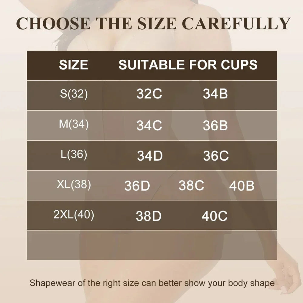 Body Shaper z Głębokim Dekoltem w Kształcie V