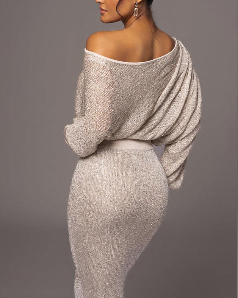 Zestaw Grace-Shoulder Chic Knit