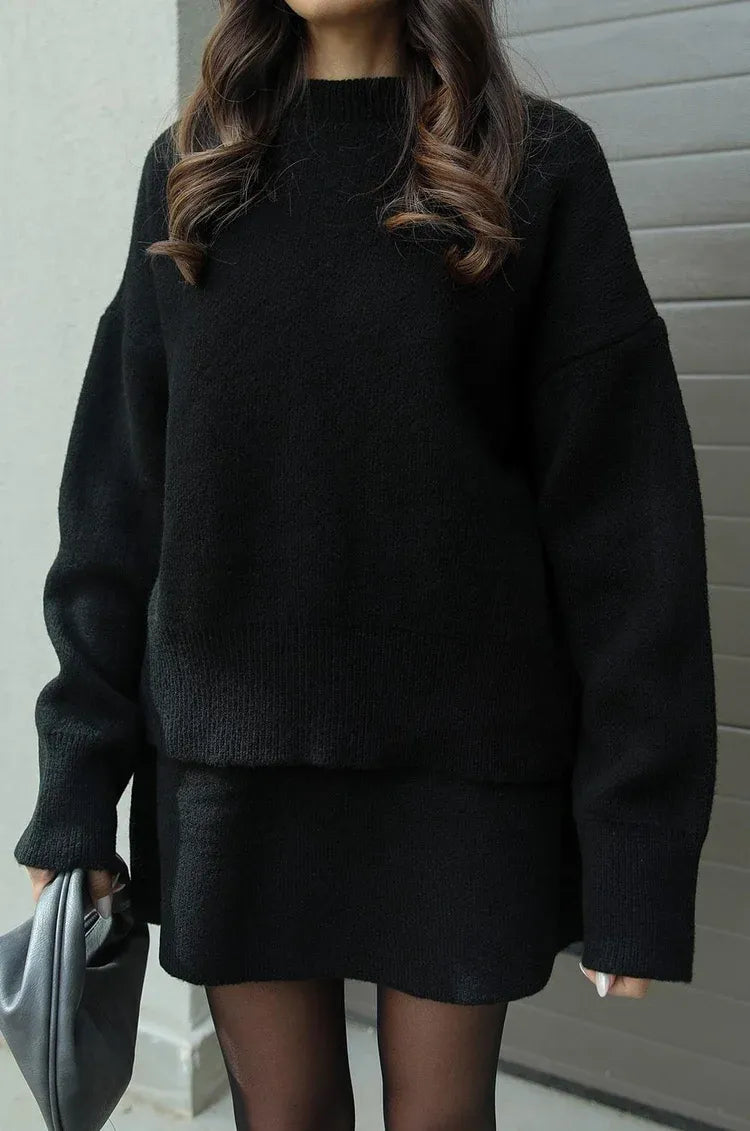 Abigail/ Elegancki Zestaw Dzianinowy